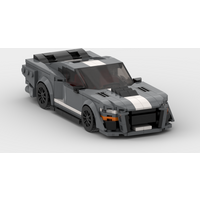 MOC Shelby GT500 476pcs racing Racer Building Blocks Brick Creative Garage Toys for Boys Gifts