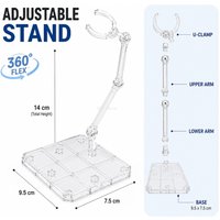 Clear Acrylic Doll Display Stand Action Figure Holder Base Assembly Support for Toy Model Decorative Shelf Home Accessories