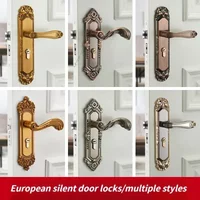 European-style Huanggu bedroom bearing lock indoor hand lock wooden door handle mechanical door lock