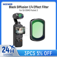 NEEWER Magnetic Black Diffusion 1/4 Effect Filter For DJI OSMO Pocket 3 Dreamy Cinematic Mist Lens Filter Ultra Slim HD Glass