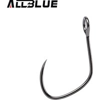 BLUX 10pcs Barbless Trout Hook 10# 8# Vertical Eye Hook Forged Anti-rustcoating Trout Fishing Hook