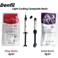 Dental Denfil Light Cured Composite Resin Fluid/Solid Resin Dental Filling Repairing Resin Materials Dental Laboratory Materials