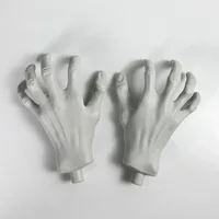 2Pcs Halloween Fake Skeleton Hand Horror Simulation Ghost Hand Plastic Bone Halloween Skeleton Broken Hand