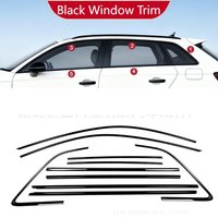 For Audi A3 2012-2025 Year Windows Trim Chrome Black Warrior Style Molding Body Kit Accessories
