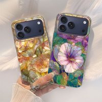 Phone Case for iphone 17 16 Pro Max 7 15 13 8 14 Plus 11 12 X XS SE 2022 XR 16e Artistic Morning Glory Rose Flowers TPU Cover