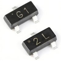 100PCS MMBT3904 1AM MMBT5401 2L MMBT5551 G1 3906 2A 4401 2X 4403 2T 2222 1P 2907 2F MMBTA42 1D A92 2D PNP NPNSOT-23 transistor