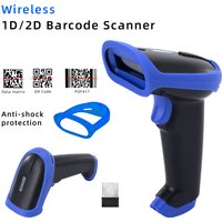 KEFAR KR-S8 Wireless 2D Barcode Scanner 2.4G Transmiision Automatic Barcode Reader Handheld Bar Code Scanner with USB Receiver