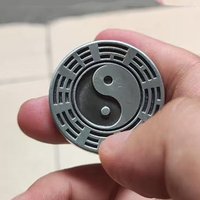 Tai Chi Metal Fidget Slider EDC Magnetic Haptic Clicker Anxiety ADHD Stress Relief Improved Focus Gifts for Teen Boys Adults