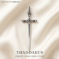 Pendant Royal Sword,Summer New Jewelry Vintage 925 Sterling Silver Symbolism of Courage Gift For Men Women