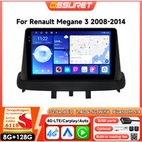 Android-Autoradio für Renault Megane 3 2008 - 2014, Kabelloses Carplay, Auto-Intelligentes GPS, WLAN, Video mit Snapdragon 6115 Multimedia
