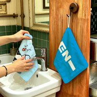 Korea E-Enhypenes ENCHIN Multi-scene Polyester Cotton Towel, Hanging Hand Wiping Cloth for Kitchen Bathroom Hotel
