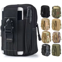 Tactical Waist Bag Utility Belt Pouch with Pen Slot & Phone Holder, Durable Oxford EDC Organizer for Outdoor Hiking & Daily Use