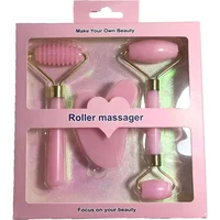 3pcs Set Resin Roller Massager for Face Body Gua Sha NotJade Stone Face Care Roller Facial Massager Beauty Health Skin Care Tool