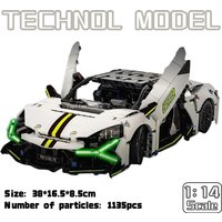 In Stock 1350PCS Technical Building Blocks Car MOC City Speed Car Luxury Auto Racing Vehicle Model Bricks Toys for Children Gift
