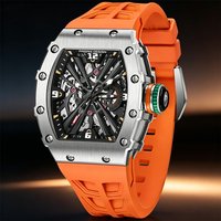 PAGANI DESIGN New Man Quartz Watch VH65 Movement 42MM Bold Tonneau Design Sapphire Crystal Sports Waterproof Reloj Hombre