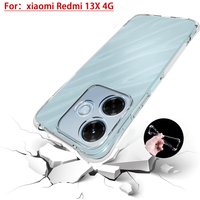 Funda Shockproof Clear Silicone Case On For Xiaomi Redmi 13X Transparent Case For Redmi 13X 4G Cover