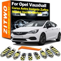 ZITWO LED Interior Light Kit For Opel Vauxhall Corsa D E Astra G H J K Mokka Insignia Vectra Zafira A B C Meriva Signum Agila