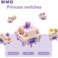 MMD Princess V2 V3 Switches Keyboard Switch Banana Splits Linear Tactile Mechanical Keyboard Custom GMK67 Holy Panda Switches