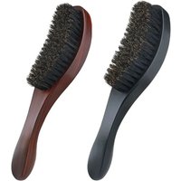 MJ Beard Brush Medium Boar and Nylon Bristles Afro Care for Men and Beard Grooming Wave Brush