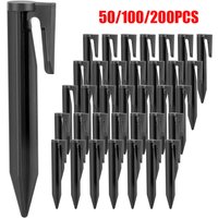 50/100/200Pcs Lawn Mower Boundary Pegs 85mm For Securely Anchoring Robot Mower Perimeter Boundary Cable Lawn Nails Garden Tools