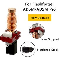 For Flashforge Adventurer 5m Upgrade Kit Ad5m Nozzle Hot End Print Head Red High Speed 24v 48w Quick Detachable Nozzle AD5M Pro