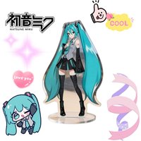Hatsune Miku 10cm Acrylic Stand Cute Anime Character Standee HD Print Desktop Ornament Decor Collection Gift for Fans