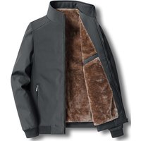 Neue Herbst und Winter Samtjacke Herren Stehkragen Baumwolle gepolstert verdickt warme Freizeitjacke