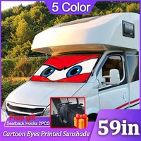 Gift 150cm Cartoon Big Eyes Car Sunshade Car Windshield Automotive Accessories Car Protection Window Sunshade Screen Decoration