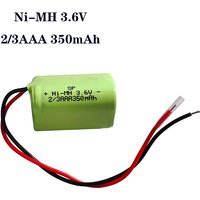 Rechargeable 2/3AAA 350mAh Ni-MH 3.6V Strong Light Flashlight Lnstrument 2/3 AAA Replacement Battery pack