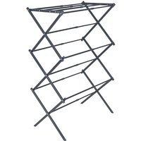 Adjustable 3-Tier Folding Clothes Drying Rack, 7.5m² Area, 5kg Load, Indoor/Outdoor Collapsible Dryer