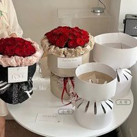 1/10Pcs Kraft Paper Flowers Package Round Bouquet Stereotype Rose Lining Wrapping Paper Flower Shop Materials Auxiliary Tool