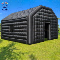 Great Deals! 20FT Large Black Inflatable Nightclub Party Tent with Blower Inflatable Disco Tent Air Tent for Wedding Birthday