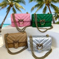 Modern trendy pattern decoration crossbody bag, handheld chain strap shoulder bag, outdoor travel women's small square bag