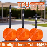 Road Bike Inner Tube 700C 700x32/35/38/40/42C Ultralight Puncture-Resistant MTB Bicycle TPU Inner Tube French Valve45/65/85mm