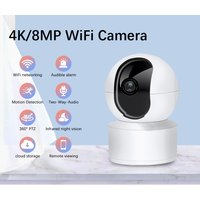 Neye S5 8MP 4K WiFi Security Camera Home Indoor Baby Monitor 360 ° Panoramic Camera CCTV Smart Home Security