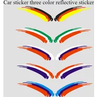 Car logo Germany German flag logo grille badge Decal sticker Car decoration reflective sticker