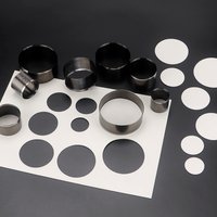 8Pcs Leather Round Hollow Hole Punch Die Set(25-60mm), High Carbon Steel Cutter Tool Kit For Leather Fiber Board Clay DIY Craft