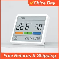 DUKA Atuman LCD Electronic Digital Temperature Humidity Meter Clock Indoor Home Thermometer Hygrometer Weather Station