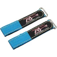RJX 2Pcs 20X220/225/230/400/mm Zinc Alloy Seamless Buckle Battery Strap