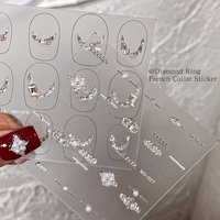 KANIU Self-Adhesive Nail Jewelry Diamonds Accessories Assorted Diamond Stickers Nail Stickers For Nail Decoration Decals 5D