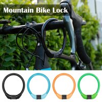 4 Digital Code Anti-Theft Bicycle Cable Lock Stainless Steel Security Locks Portable Combination Code Padlock Wholesales