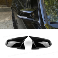 For BMW F20 F21 2pcs M Style Gloss Black Car Rear View Mirror Cover Caps Trim Shell Frame 118i 120i 120d 125i 125d M135i M140i