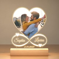 Custom Picture Frames Personalized Photo Frame with Night Light Customized Picture Frame Christmas Anniversary Birthday Gifts