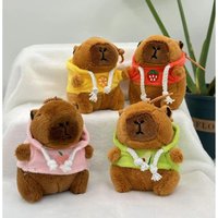 Cute Cartoon Capybara Pendant Plush Toy Doll Bag Hanging Ornaments Cute Kapila Keychain Doll Car Pendant Ornaments