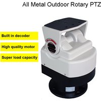 Metal Load RS485 Motorized Pan Tilt Scanner Decoder Preset PTZ Horizontal Vertical Rotate for Outdoor CCTV Camera Support