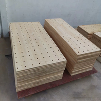 Wood Pine Hole Board Wall Decoration Storage Rack Entrance Hall Partition Display Stand Real Wood Shelf Home Decor