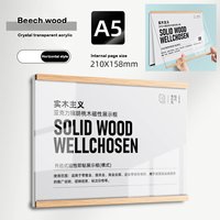 Durable Acrylic Display Frame Magnetic Wall Mounted Business License Frame A3/A4/A5 Transparent Photo Frame