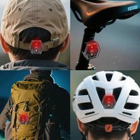 ESLNF Bicycle Rear Tail Light Cycling Night Running Helmet Backpack Lighting Waterproof Multifunctional Outdoor Sports Equipment