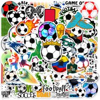 50Pcs Soccer Football Sports Stickers Sports Helmets DIY Gift Toys Decal for Laptops Phones Bottles Decor Waterproof