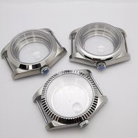36mm/39mm Brushed watch Case Polished bezel sapphire glass fit NH35 NH36 ETA2824 Miyota 8215 DG2813 PT5000 movement